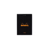 RHODIA Notepad, Lined, 80gsm, 80/pages, Black, Assorted Sizes