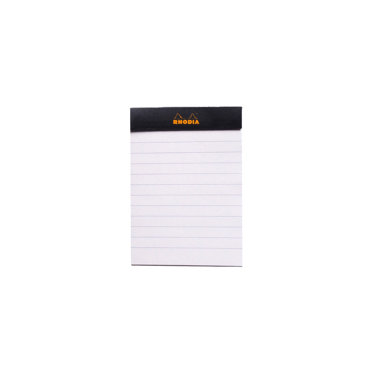 RHODIA Notepad, Lined, 80gsm, 80/pages, Black, Assorted Sizes