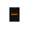 RHODIA Notepad, Lined, 80gsm, 80/pages, Black, Assorted Sizes
