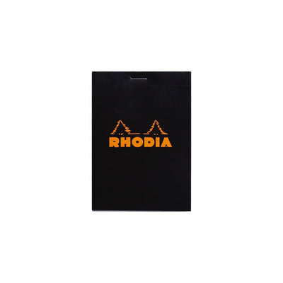 RHODIA Notepad, Graph Ruled, 80gsm, 80/pages, Black, Assorted Sizes