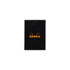 RHODIA Notepad, Graph Ruled, 80gsm, 80/pages, Black, Assorted Sizes