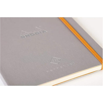 RHODIA Perpetual undated Diary A5, Soft PU Cover, 1Week/1Page, Silver