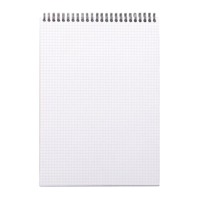 RHODIA Spiral Notepad, Graph Ruled, 80gsm, 80/pages, Black, Assorted Sizes