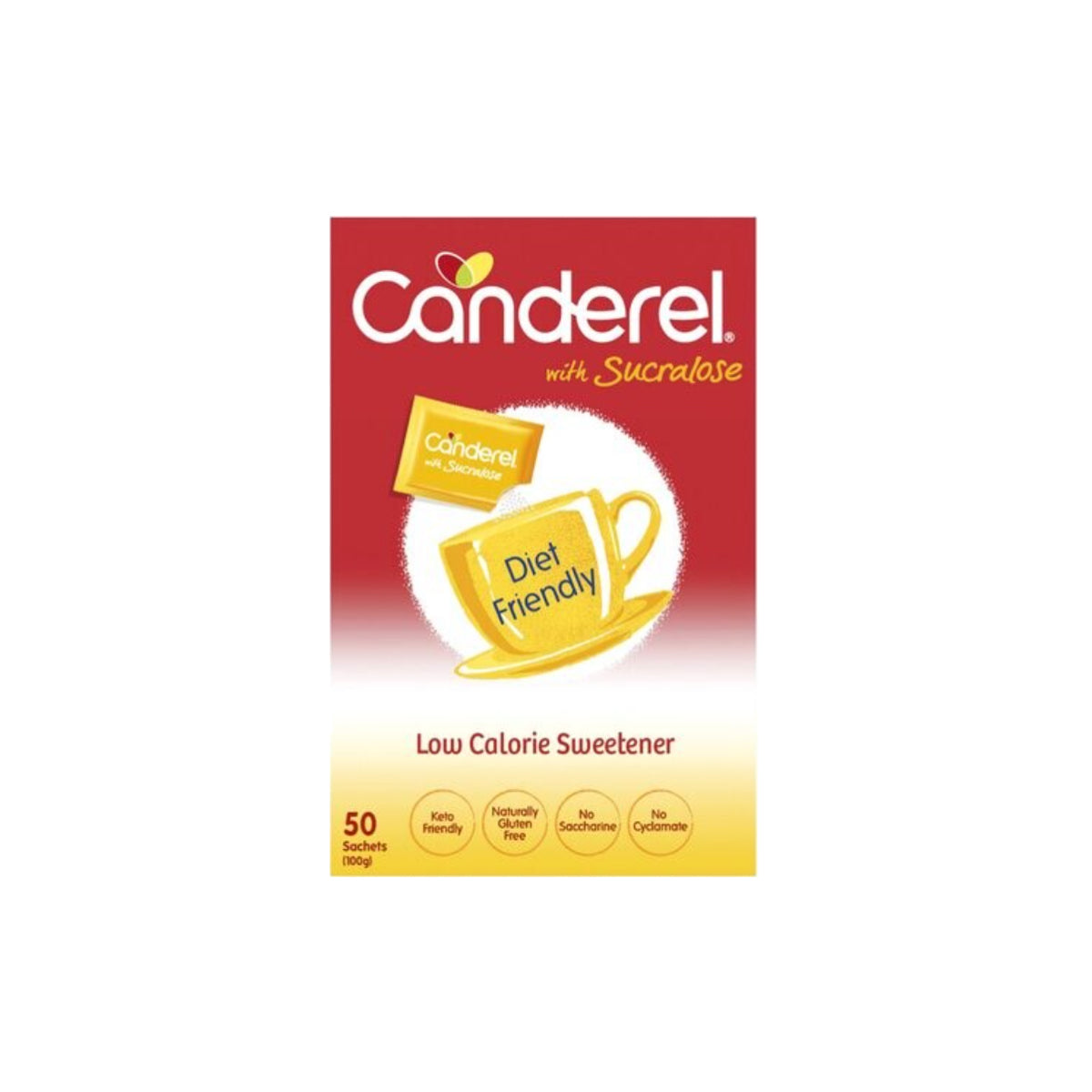 Canderel Sucralose Sweetener Sticks 2g per sachet, 50/pack