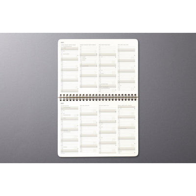 Sigel Desktop Planner CONCEPTUM 2027, hardcover, 213 x 220 x 18mm, approx. A5, landscape, Black
