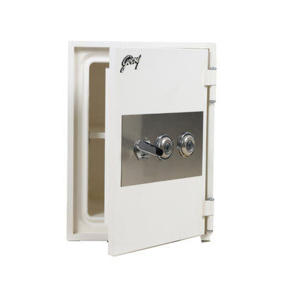 Godrej FR40 Fire Resistant Safe with 2 Key Lock, White