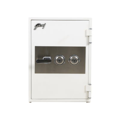 Godrej FR40 Fire Resistant Safe with 2 Key Lock, White