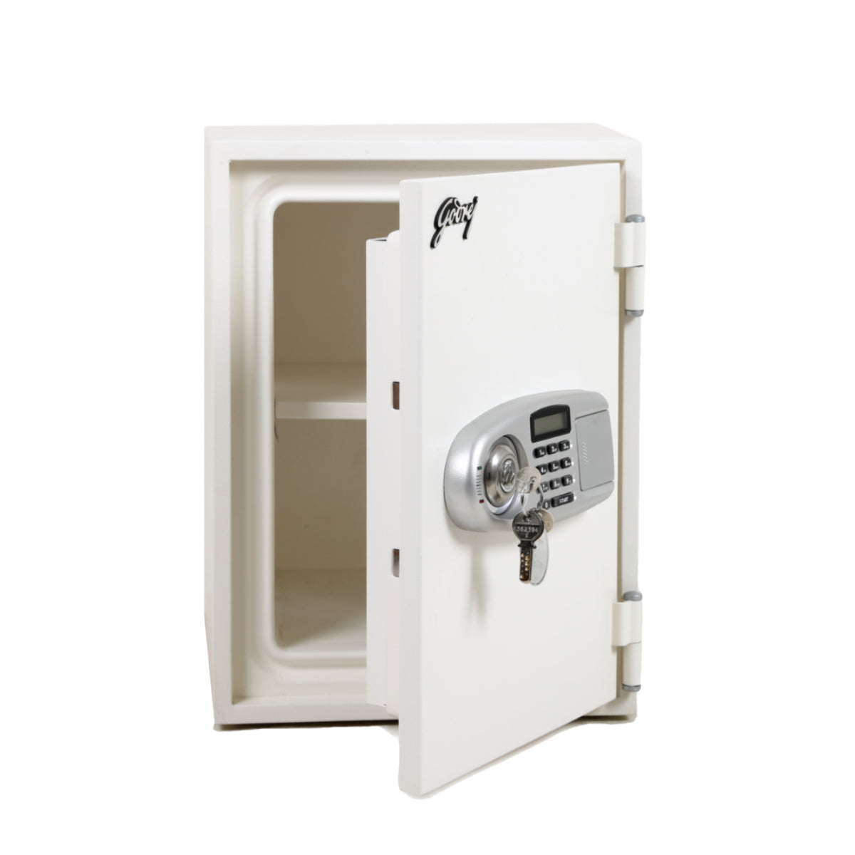 Godrej FR40 Fire Resistant Safe with 1 Key Lock + 1 Digital, White