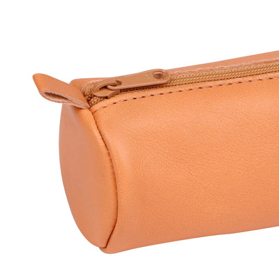 Clairefontaine Leather Round Pencil Case, Natural