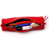 Clairefontaine Leather Round Pencil Case, Red