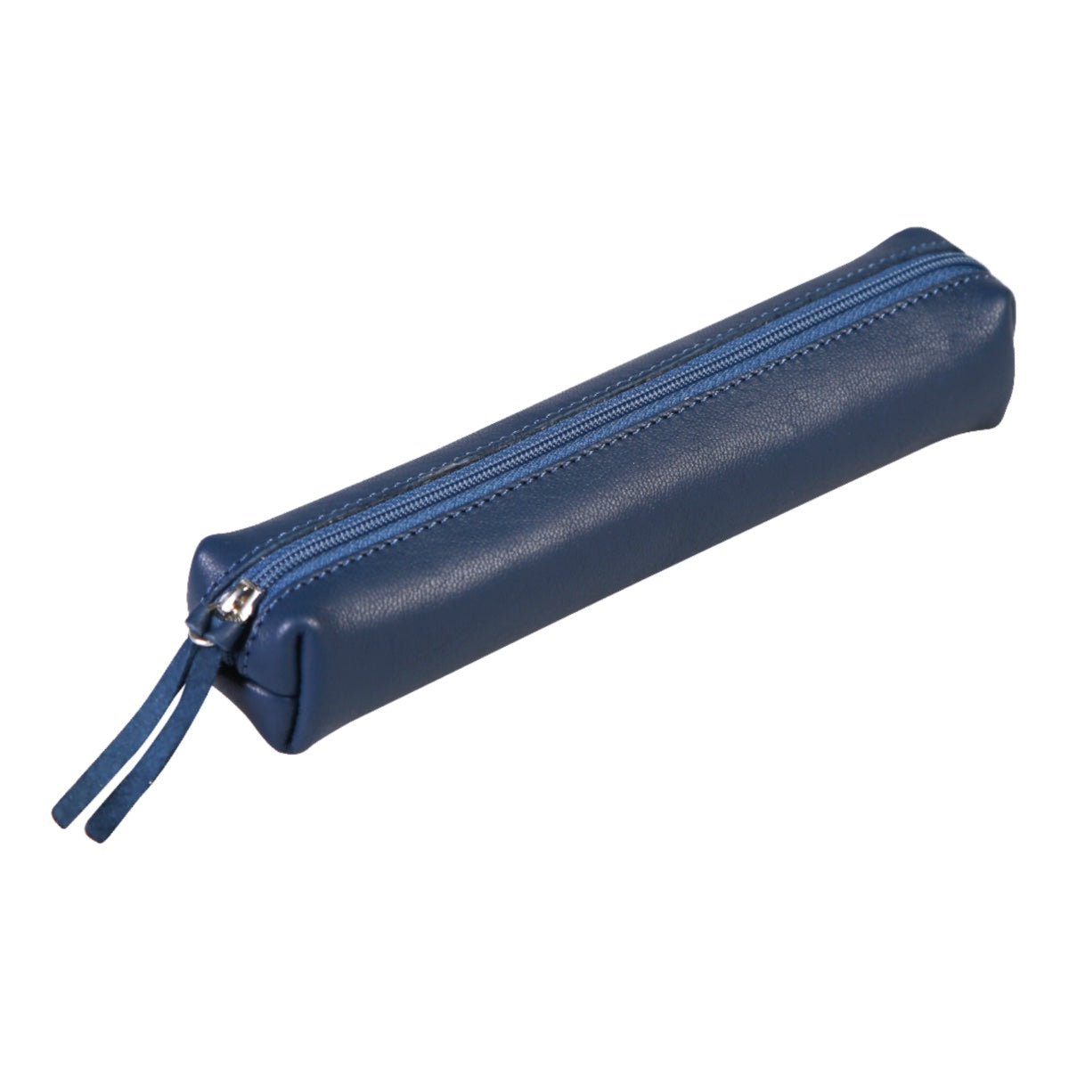 Clairefontaine Leather Slim Pencil Case, Dark Blue