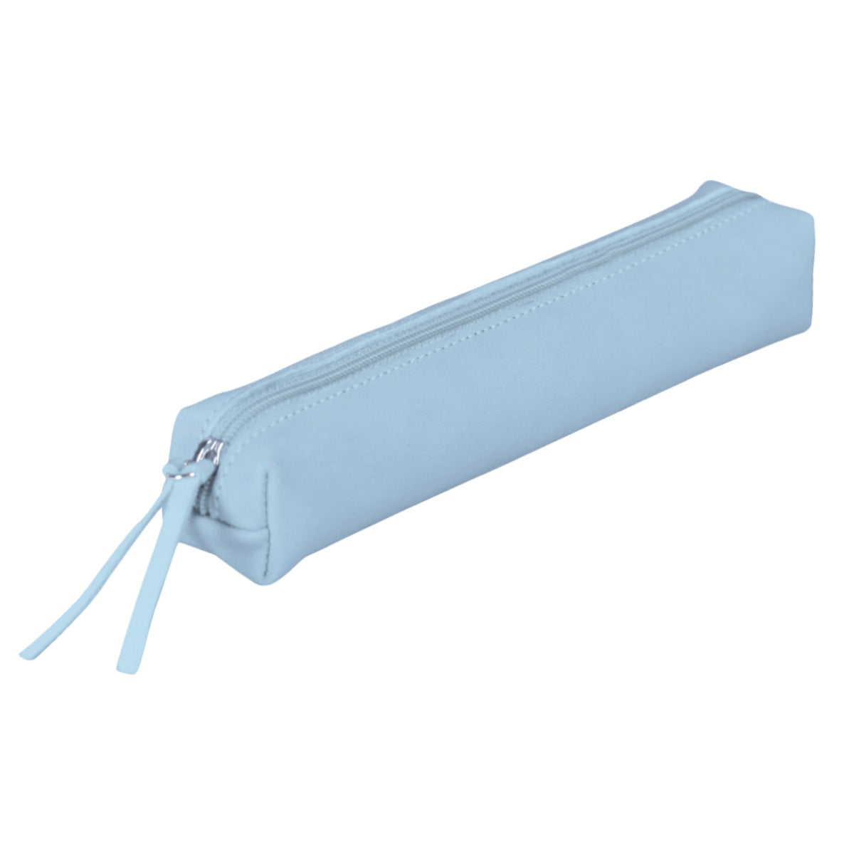 Clairefontaine Leather Slim Pencil Case, Sky Blue