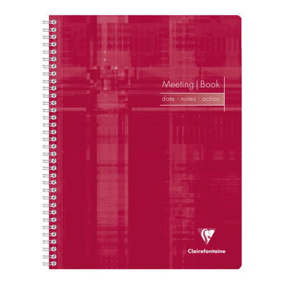 Clairefontaine Spiral Meeting Notebook A4+, 90gsm, 160/pages, Assorted Colors