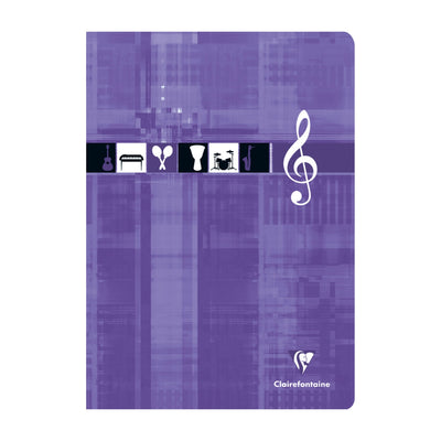 Clairefontaine Music Book A4, Staplebound, 96/pages, Assorted Colors