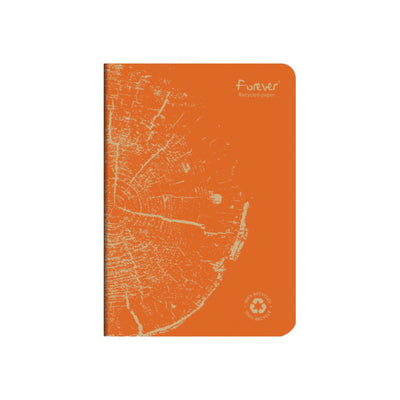Clairefontaine Forever Premium 100% Recycled Notebook A5, Staplebound, Lined, 90gsm, 96/pages, Assorted Colors