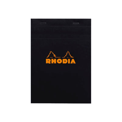 RHODIA Notepad, Graph Ruled, 80gsm, 80/pages, Black, Assorted Sizes