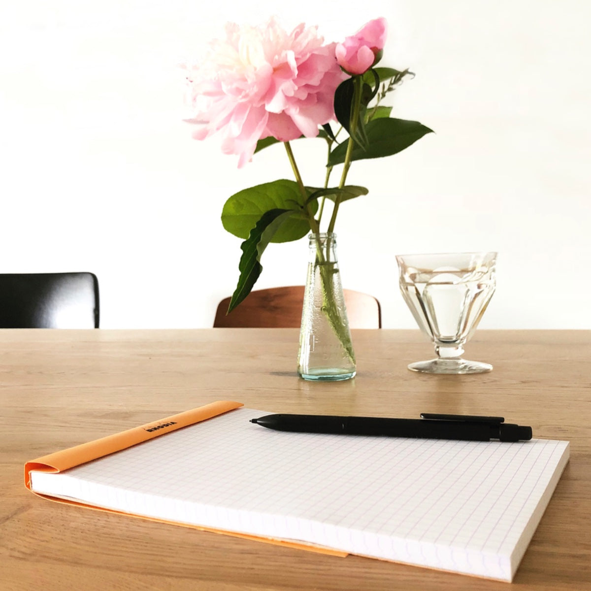 RHODIA Notepad, Graph Ruled, 80gsm, 80/pages, Orange, Assorted Sizes