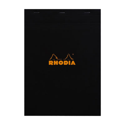 RHODIA Notepad, Graph Ruled, 80gsm, 80/pages, Black, Assorted Sizes