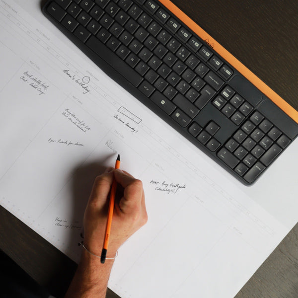 RHODIA Undated Weekly Paper Desk Pad Planner, 594 x 420mm, 30sheets/pad