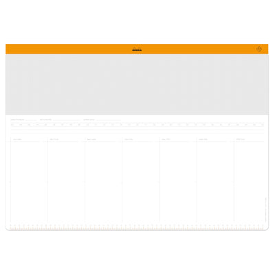 RHODIA Undated Weekly Paper Desk Pad Planner, 594 x 420mm, 30sheets/pad