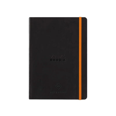 RHODIA Perpetual undated Diary A5, Soft PU Cover, 1Week/1Page, Black