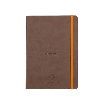 RHODIA Perpetual undated Diary A5, Soft PU Cover, 1Week/1Page, Brown