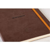 RHODIA Perpetual undated Diary A5, Soft PU Cover, 1Week/1Page, Brown