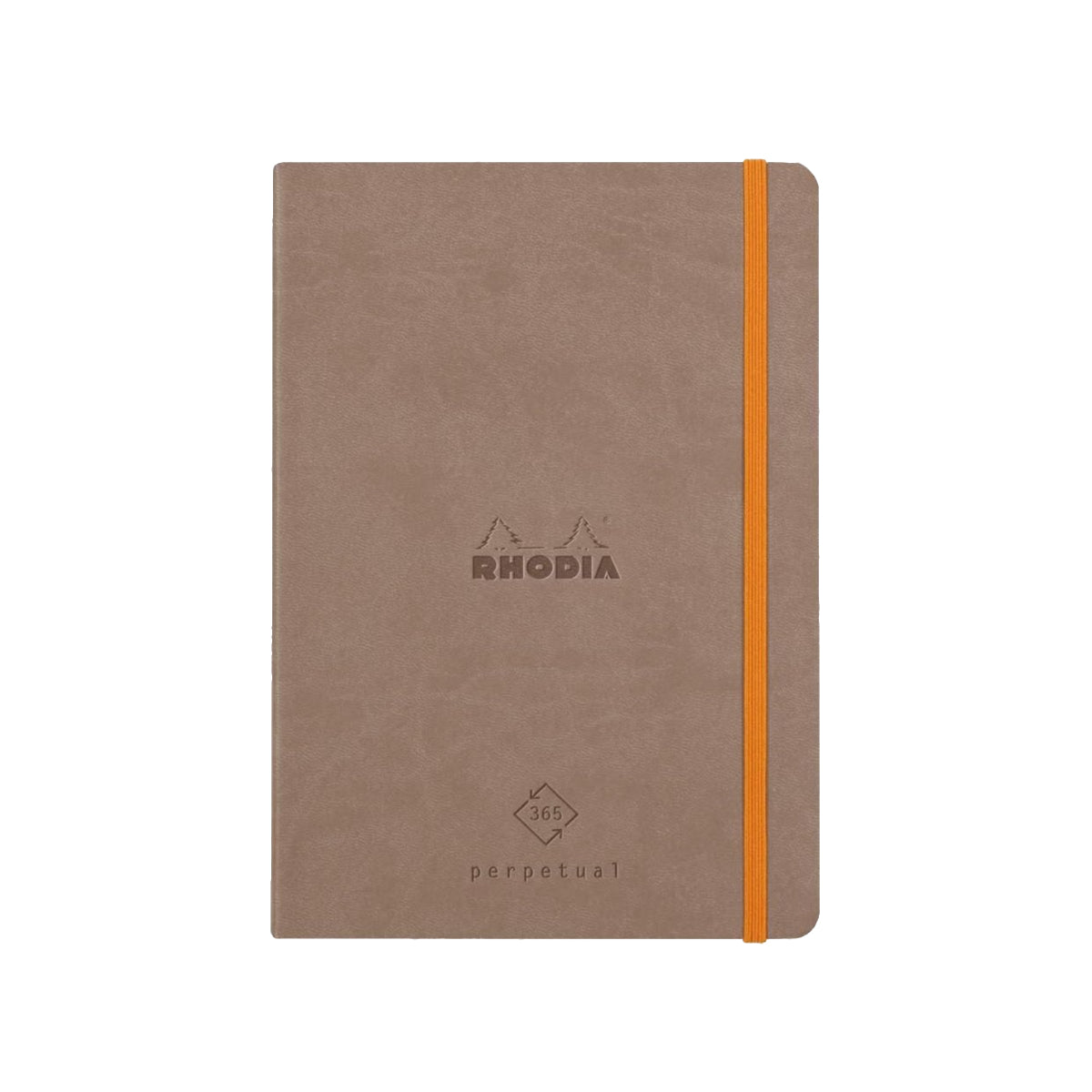 RHODIA Perpetual undated Diary A5, Soft PU Cover, 1Week/1Page, Taupe