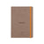 RHODIA Perpetual undated Diary A5, Soft PU Cover, 1Week/1Page, Taupe