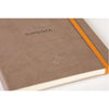 RHODIA Perpetual undated Diary A5, Soft PU Cover, 1Week/1Page, Taupe