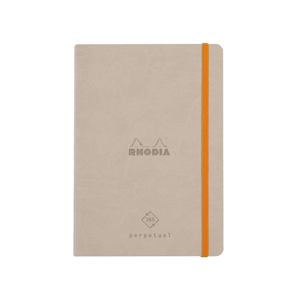 RHODIA Perpetual undated Diary A5, Soft PU Cover, 1Week/1Page, Beige