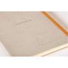 RHODIA Perpetual undated Diary A5, Soft PU Cover, 1Week/1Page, Beige