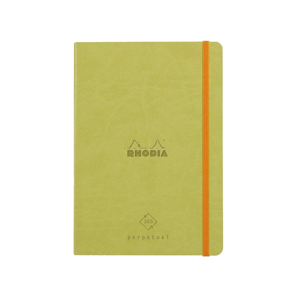 RHODIA Perpetual undated Diary A5, Soft PU Cover, 1Week/1Page, Light Green