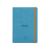 RHODIA Perpetual undated Diary A5, Soft PU Cover, 1Week/1Page, Turquoise