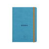 RHODIA Perpetual undated Diary A5, Soft PU Cover, 1Week/1Page, Turquoise