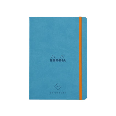 RHODIA Perpetual undated Diary A5, Soft PU Cover, 1Week/1Page, Turquoise