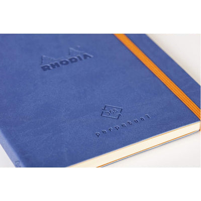 RHODIA Perpetual undated Diary A5, Soft PU Cover, 1Week/1Page, Blue