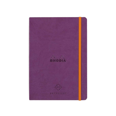RHODIA Perpetual undated Diary A5, Soft PU Cover, 1Week/1Page, Violet