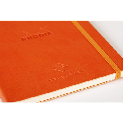 RHODIA Perpetual undated Diary A5, Soft PU Cover, 1Week/1Page, Tangerin