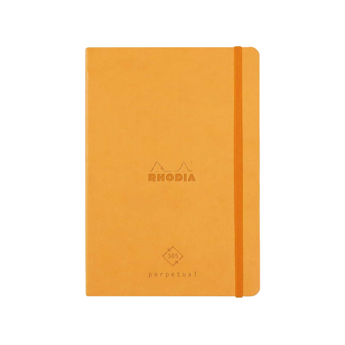 RHODIA Perpetual undated Diary A5, Soft PU Cover, 1Week/1Page, Orange