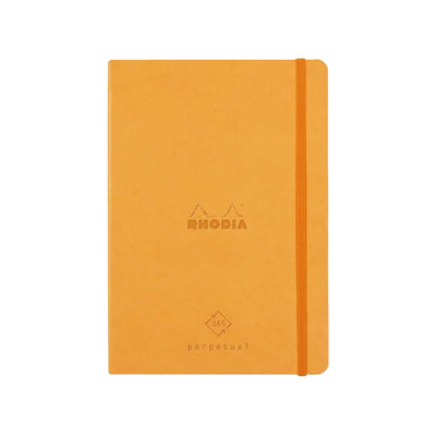 RHODIA Perpetual undated Diary A5, Soft PU Cover, 1Week/1Page, Orange