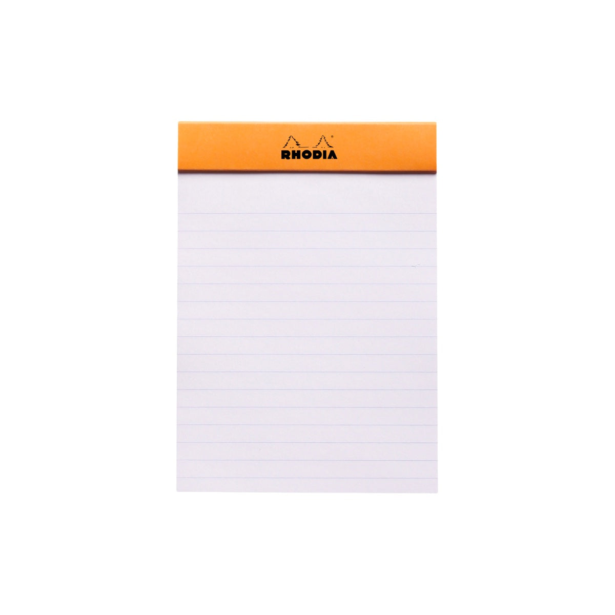 RHODIA Notepad, Lined, 80gsm, 80/pages, Orange, Assorted Sizes