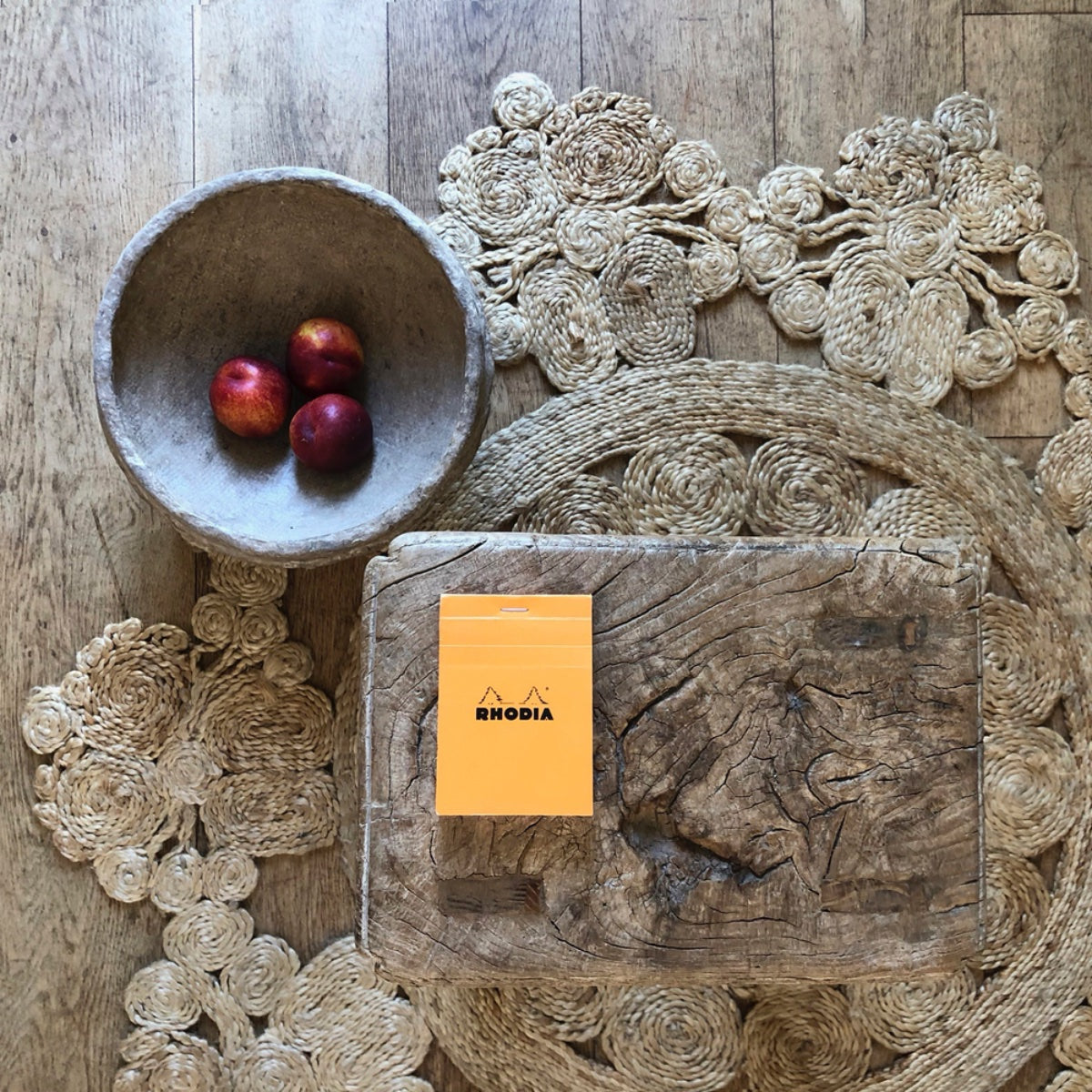 RHODIA Notepad, Lined, 80gsm, 80/pages, Orange, Assorted Sizes