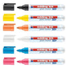 edding 95 Glassboard Marker Set, 2-3mm, Bullet Tip, 6/set, Black/Colors