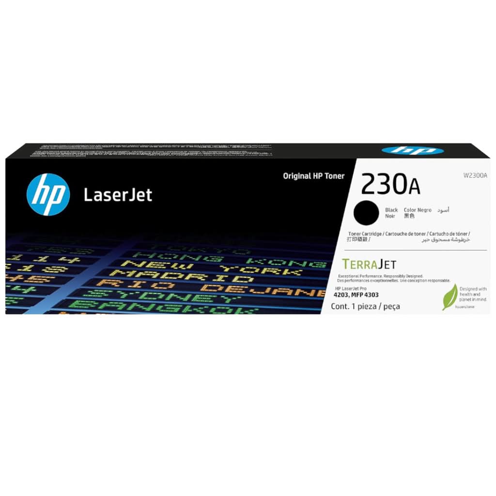 HP 230A Black Toner Cartridge - W2300A