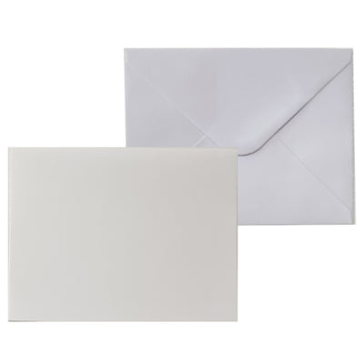 Colored Blank Folded Cards with Envelope, 14 x 11cm, Various Colors