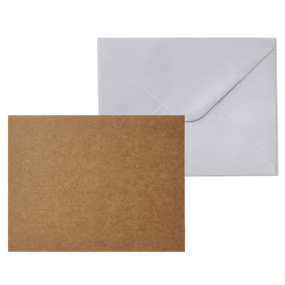 Colored Blank Folded Cards with Envelope, 14 x 11cm, Various Colors