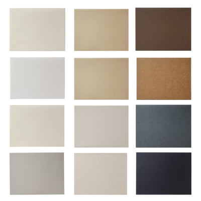 Colored Blank Folded Cards with Envelope, 14 x 11cm, Various Colors