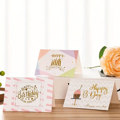 HAPPY BIRTHDAY Card with Envelope, 150 x 100mm, Assorted Designs, per piece