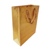 Paper Gift Bag, Croco Glossy, Gold